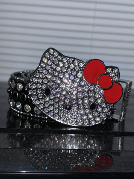 black hello kitty belt