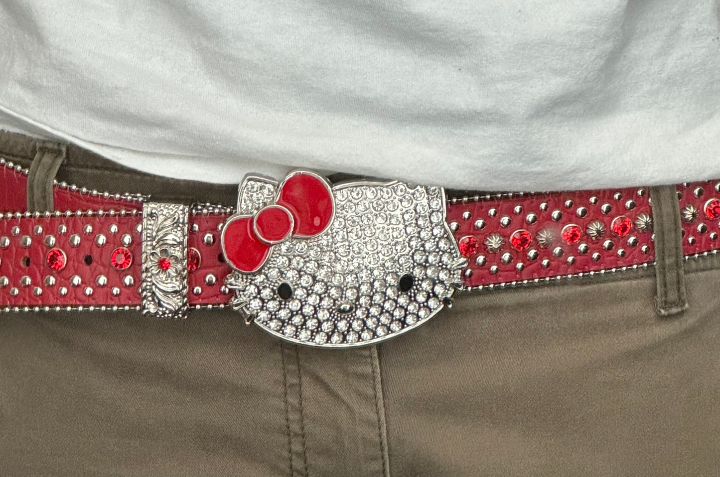 red hello kitty belt