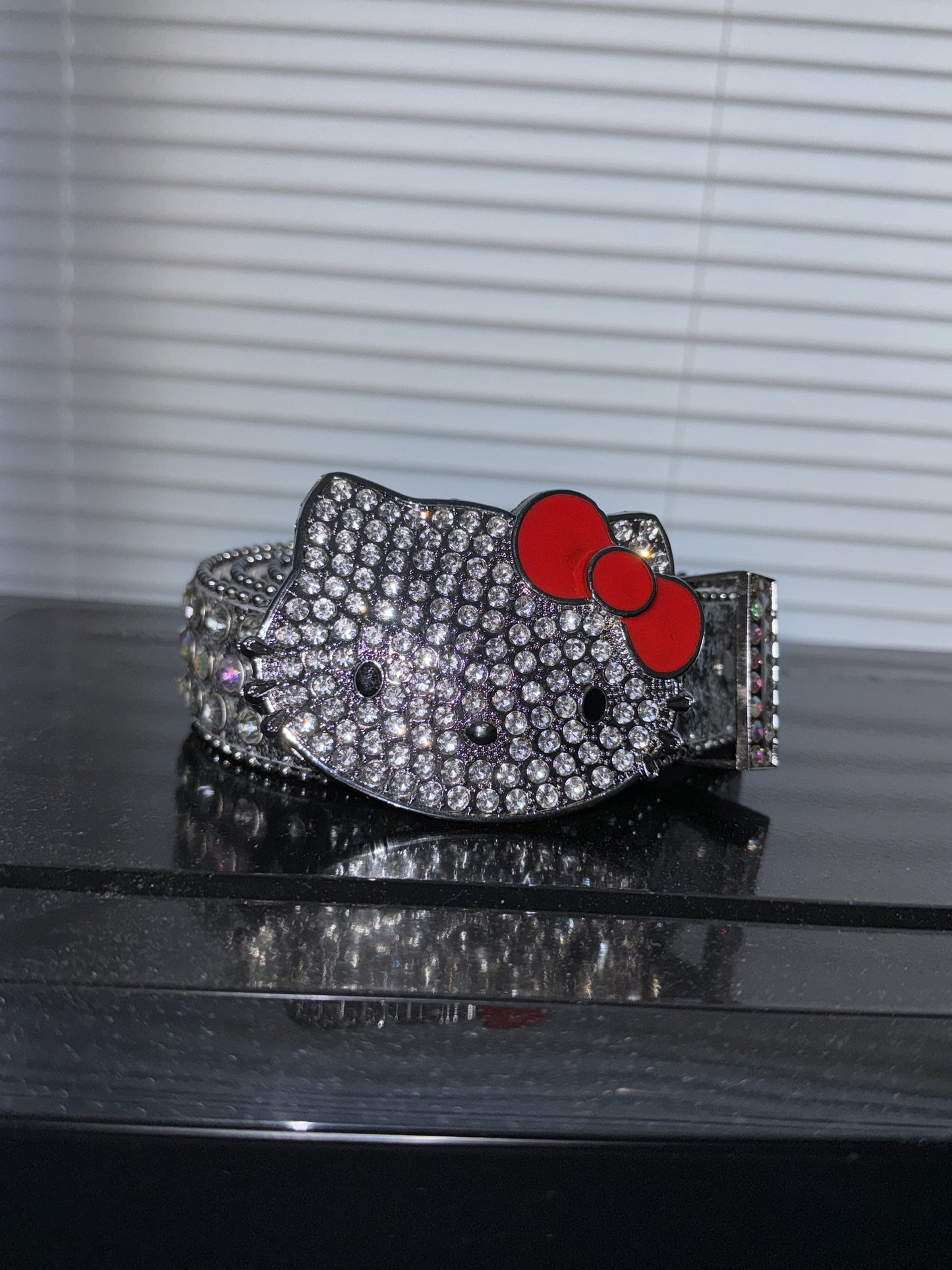 silver hello kitty belt